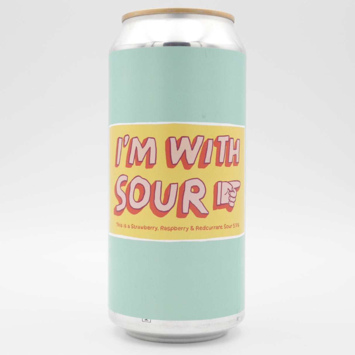 This is a can of Pretty Decent - I'm With Sour - 5.5% (440ml). It is a Sour craft beer available to buy from Ghost Whale, voted London's best craft beer shop.
