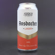 This is a can of Anspach & Hobday - Ansbacher Lager - 5% (440ml). It is a Lager / Pilsner / Kölsch craft beer available to buy from Ghost Whale, voted London's best craft beer shop.