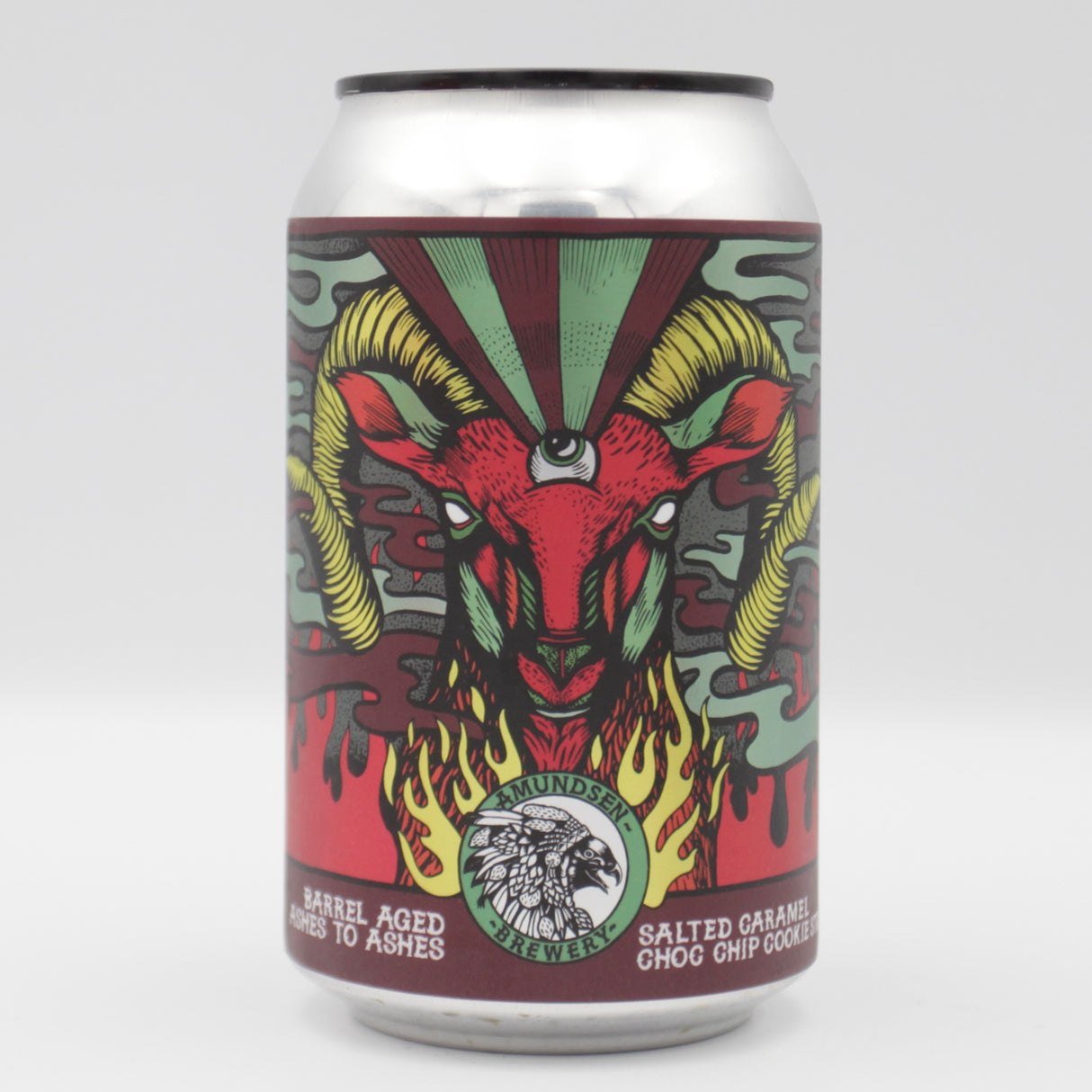 This is a can of Amundsen - BA Ashes To Ashes - 11.5% (330ml). It is a Imperial Stout / Porter craft beer available to buy from Ghost Whale, voted London's best craft beer shop.