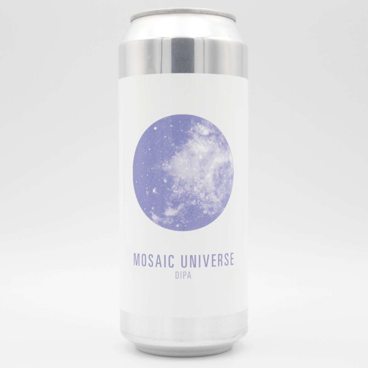 This is a can of Makemake - Mosaic Universe - 8% (500ml). It is a Double IPA craft beer available to buy from Ghost Whale, voted London's best craft beer shop.