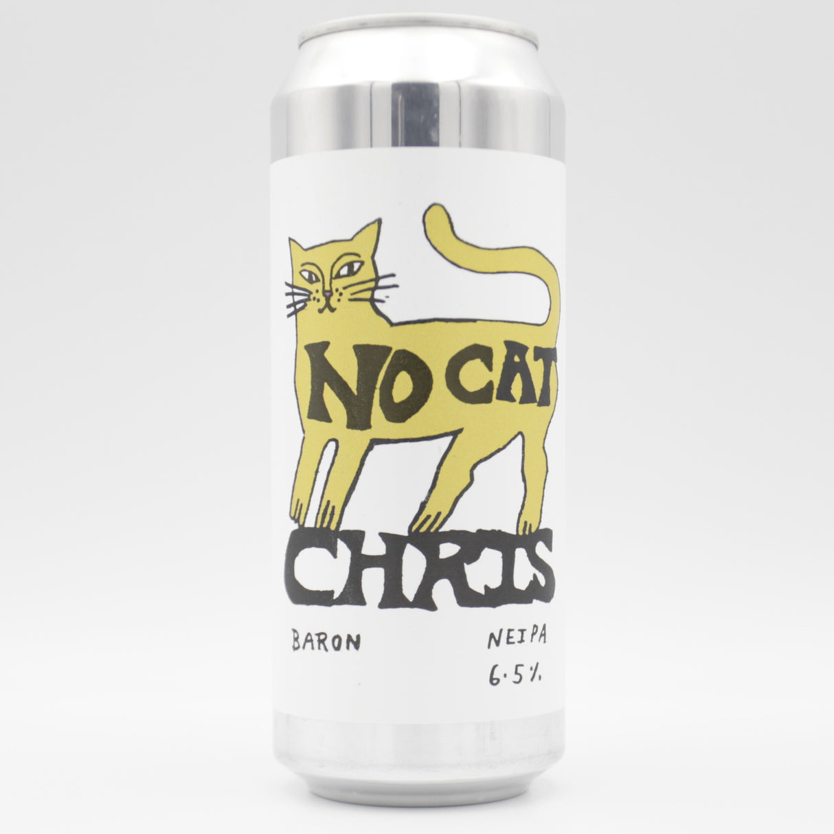 This is a can of Baron - No Cat Chris 2026 - 6.5% (500ml). It is a IPA craft beer available to buy from Ghost Whale, voted London's best craft beer shop.