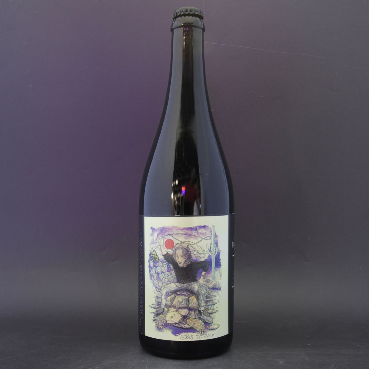 This is a sharing bottle of Forager - Texas Terry - 15.2% (750ml). It is a Imperial Stout / Porter craft beer available to buy from Ghost Whale, voted London's best craft beer shop.