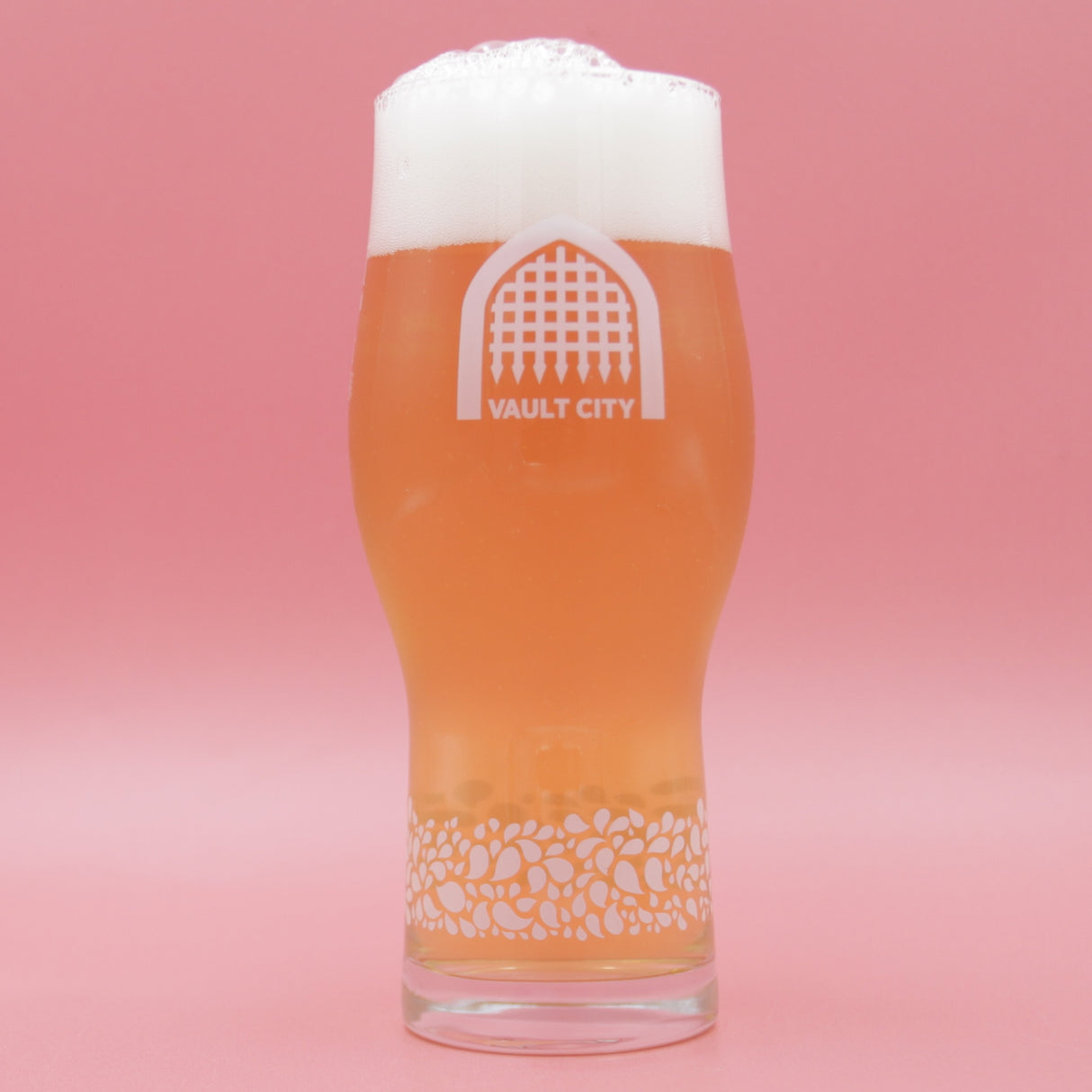 This is a merch of Vault City Glass. It is a craft available to buy from Ghost Whale, voted London's best craft beer shop.