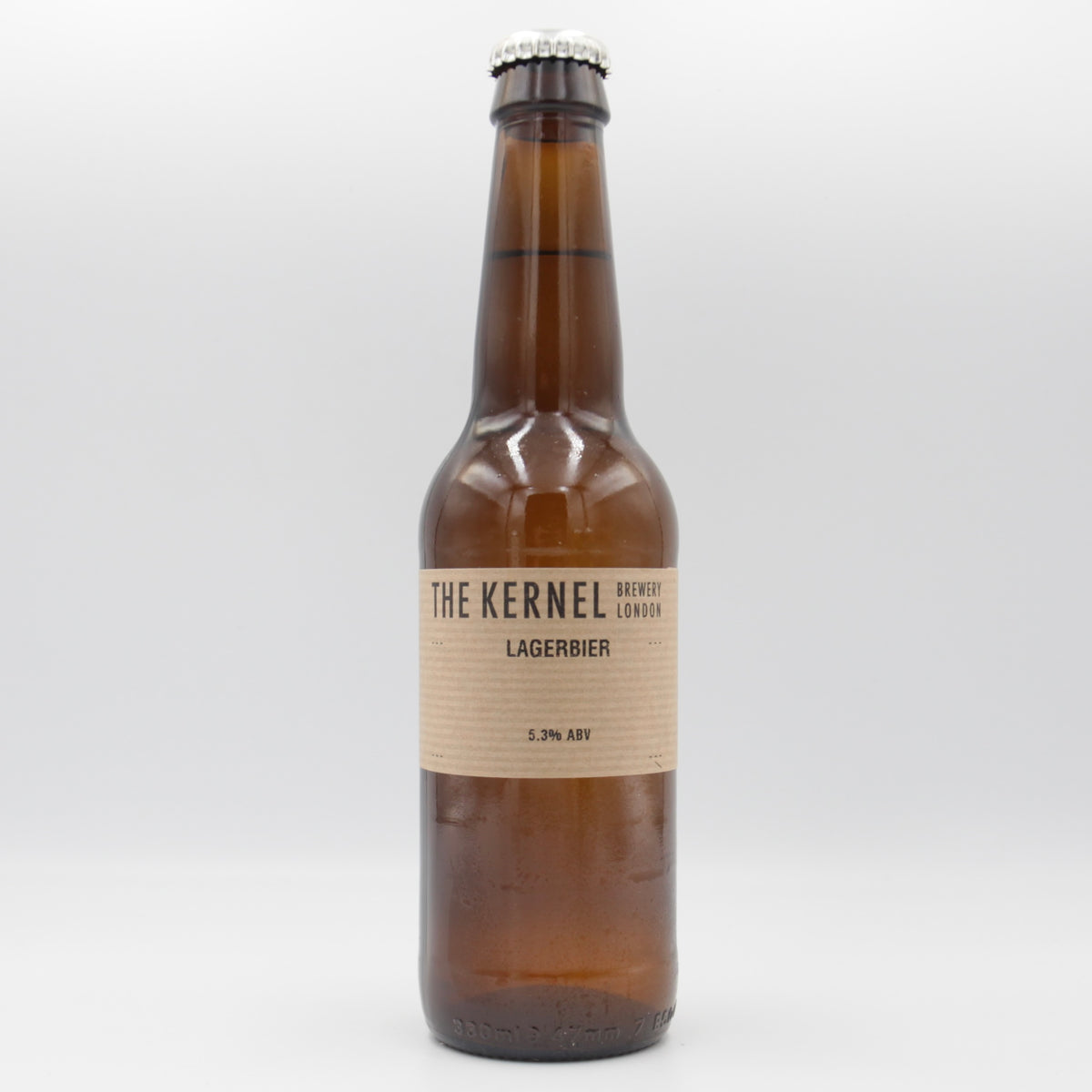 This is a bottle of The Kernel - Lagerbier - 5.2% (500ml). It is a Lager / Pilsner / Kölsch craft beer available to buy from Ghost Whale, voted London's best craft beer shop.