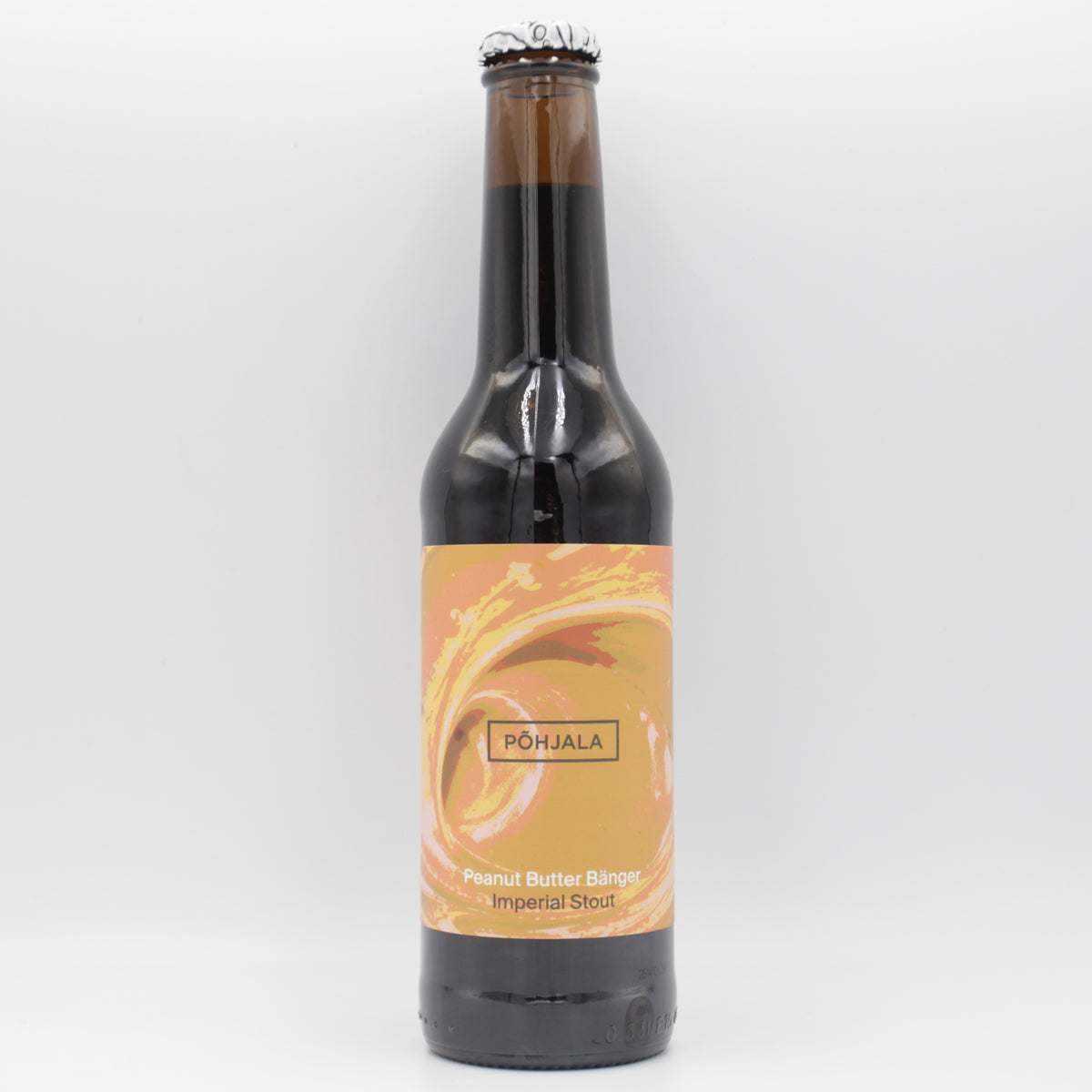 This is a bottle of Põhjala - Peanut Butter Bänger - 12.5% (330ml). It is a Imperial Stout / Porter craft beer available to buy from Ghost Whale, voted London's best craft beer shop.