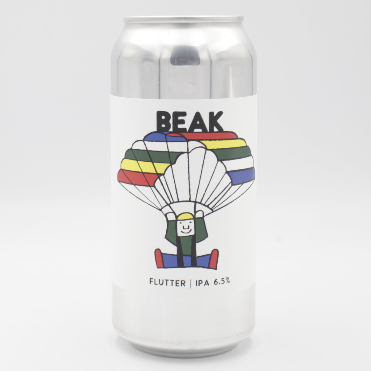 This is a can of Beak - Flutter - 6.5% (440ml). It is a IPA craft beer available to buy from Ghost Whale, voted London's best craft beer shop.