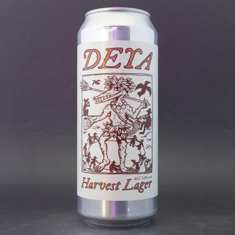 This is a can of DEYA - Harvest Lager - 5.5% (500ml). It is a Lager / Pilsner / Kölsch craft beer available to buy from Ghost Whale, voted London's best craft beer shop.