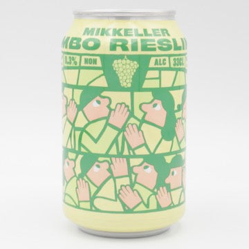 This is a can of Mikkeller - Limbo Riesling - 0.3% (330ml). It is a Sour craft beer available to buy from Ghost Whale, voted London's best craft beer shop.