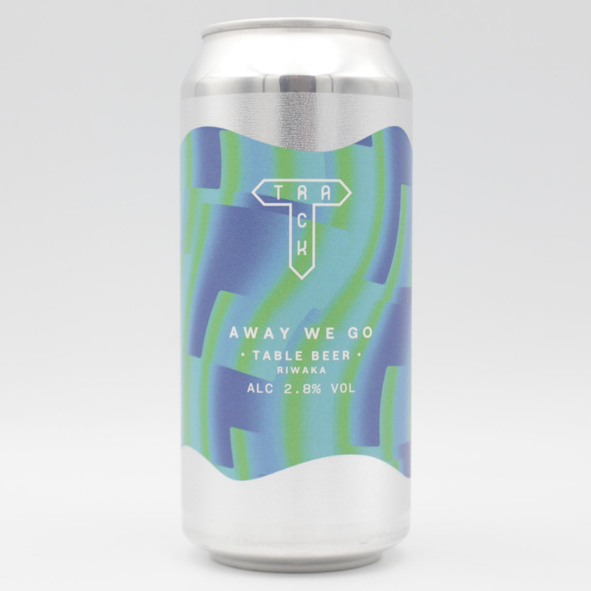 This is a can of Track - Away We Go - 2.8% (440ml). It is a Pale Ale craft beer available to buy from Ghost Whale, voted London's best craft beer shop.