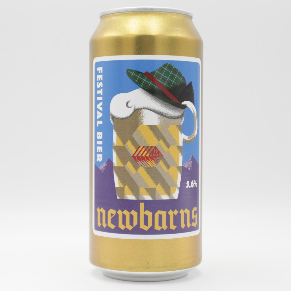 This is a can of Newbarns - Festival Bier 2026 - 5.6% (440ml). It is a Lager / Pilsner / Kölsch craft beer available to buy from Ghost Whale, voted London's best craft beer shop.