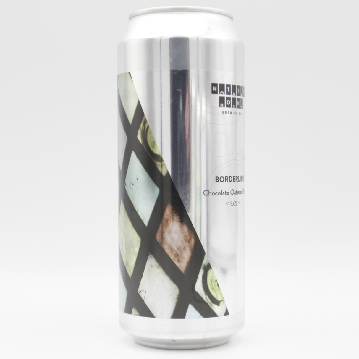 This is a can of Nothing Bound - Borderline - 5.6% (500ml). It is a Stout / Porter craft beer available to buy from Ghost Whale, voted London's best craft beer shop.