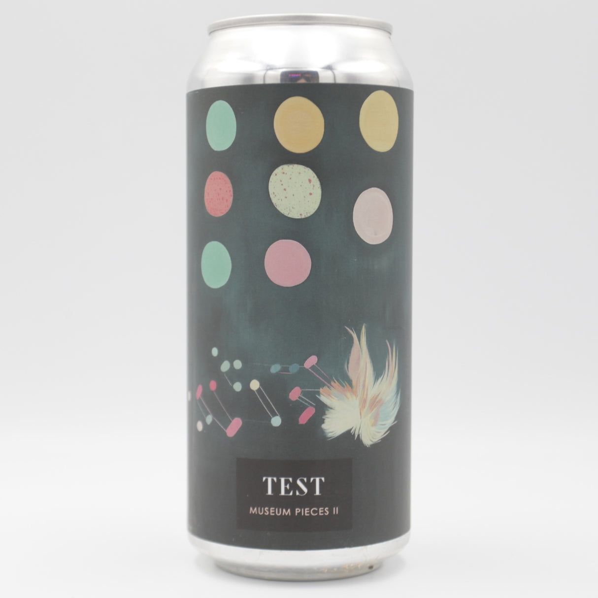 This is a can of TEST - Museum Pieces II - 6% (473ml). It is a IPA craft beer available to buy from Ghost Whale, voted London's best craft beer shop.