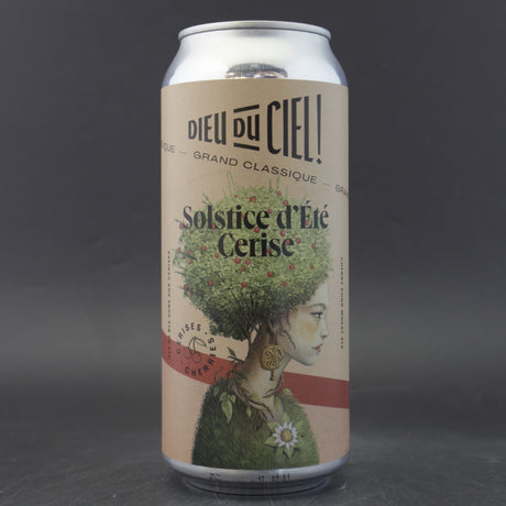 This is a can of Dieu Du Ciel - Solstice d'Ete Cerise - 5.9% (473ml). It is a Sour craft beer available to buy from Ghost Whale, voted London's best craft beer shop.
