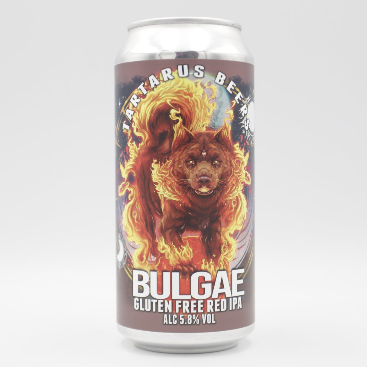 This is a can of Tartarus - Bulgae - 5.8% (440ml). It is a IPA craft beer available to buy from Ghost Whale, voted London's best craft beer shop.