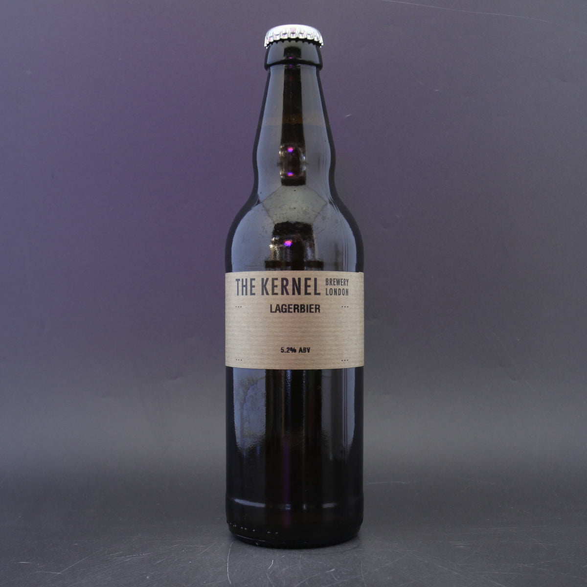 This is a bottle of The Kernel - Lagerbier - 5.2% (500ml). It is a Lager / Pilsner / Kölsch craft beer available to buy from Ghost Whale, voted London's best craft beer shop.