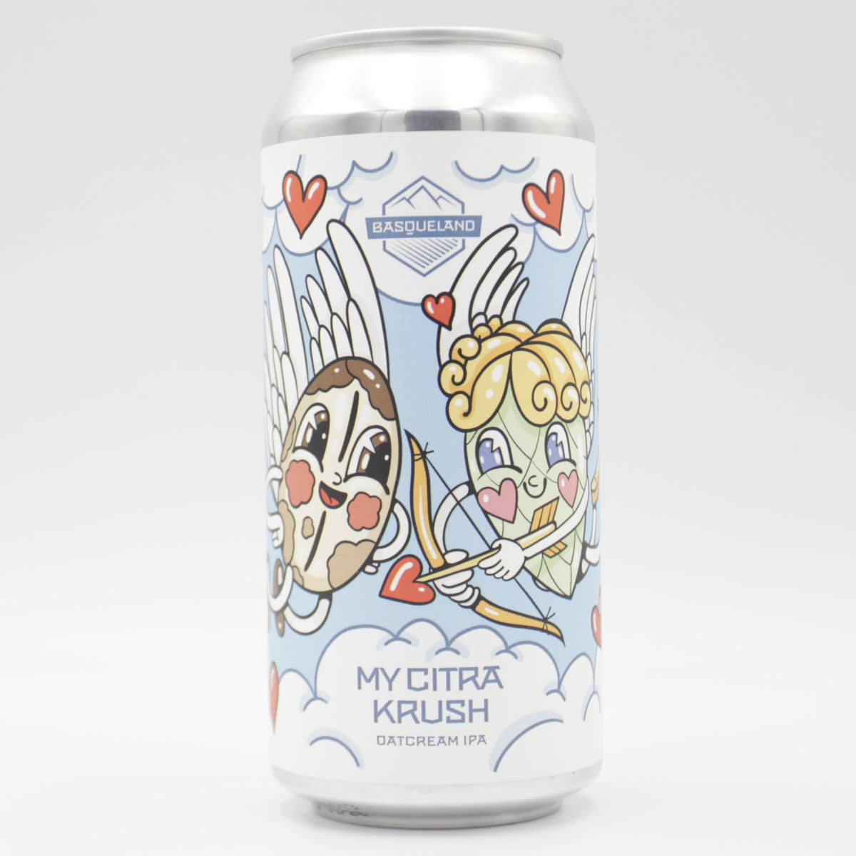 This is a can of Basqueland - My Citra Krush - 6.7% (440ml). It is a IPA craft beer available to buy from Ghost Whale, voted London's best craft beer shop.