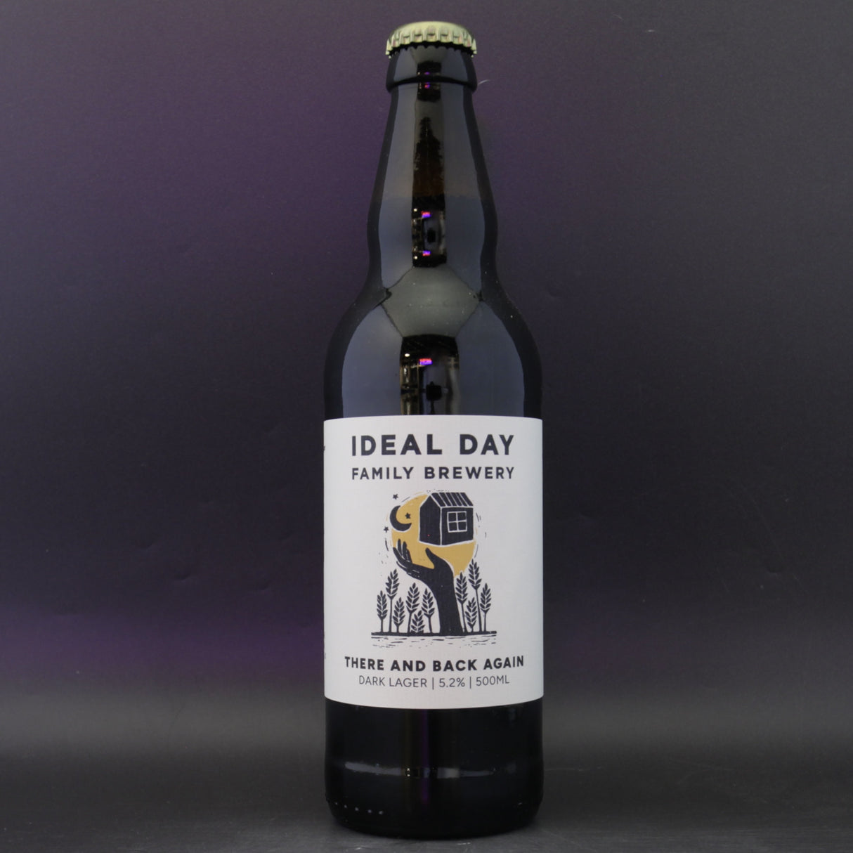 This is a bottle of Ideal Day - There And Back Again - 5.2% (500ml). It is a Lager / Pilsner / Kölsch craft beer available to buy from Ghost Whale, voted London's best craft beer shop.