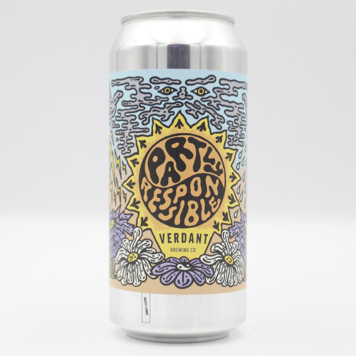 This is a can of Verdant - Partly Responsible - 6.5% (440ml). It is a IPA craft beer available to buy from Ghost Whale, voted London's best craft beer shop.