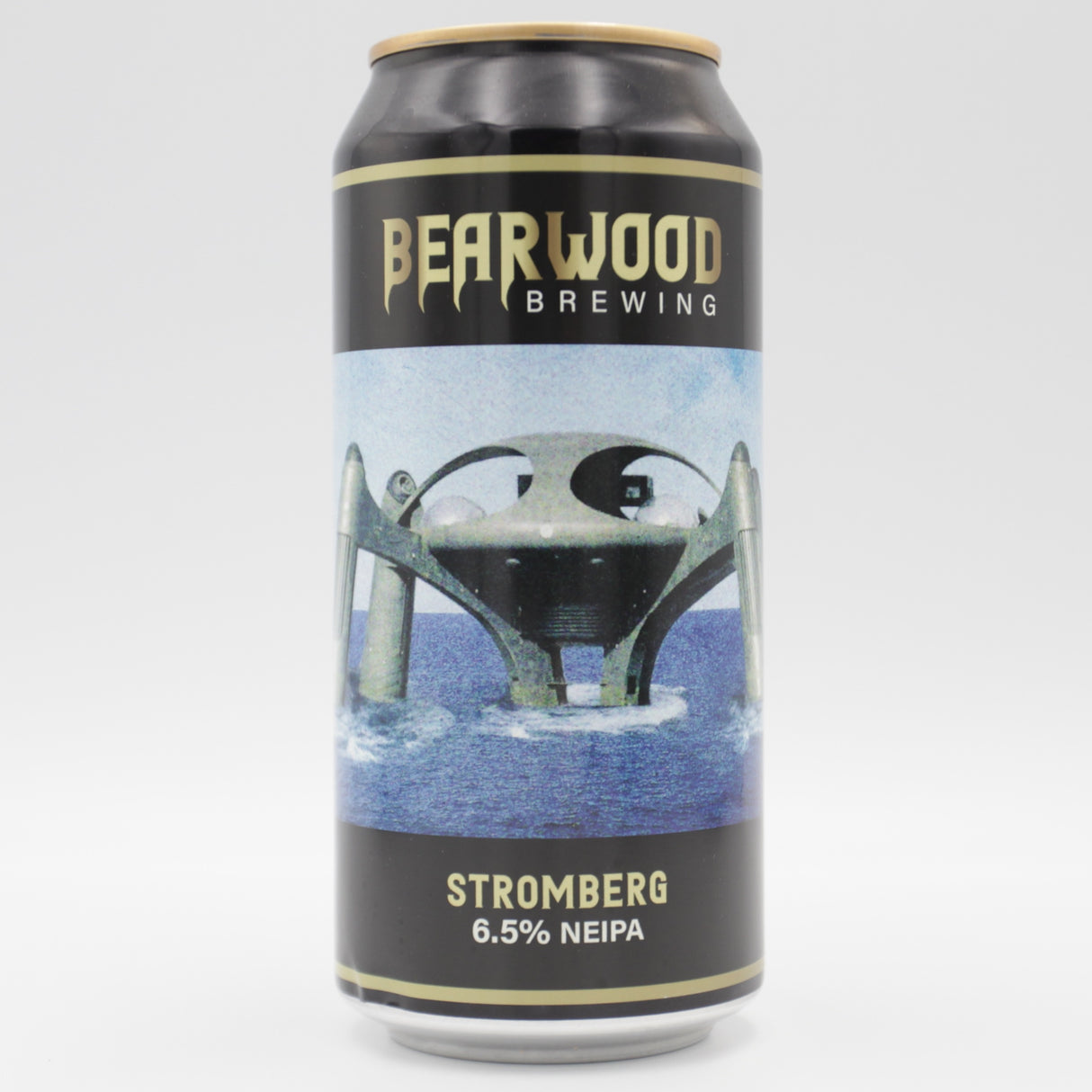 This is a can of Bearwood - Stromberg - 6.5% (440ml). It is a IPA craft beer available to buy from Ghost Whale, voted London's best craft beer shop.