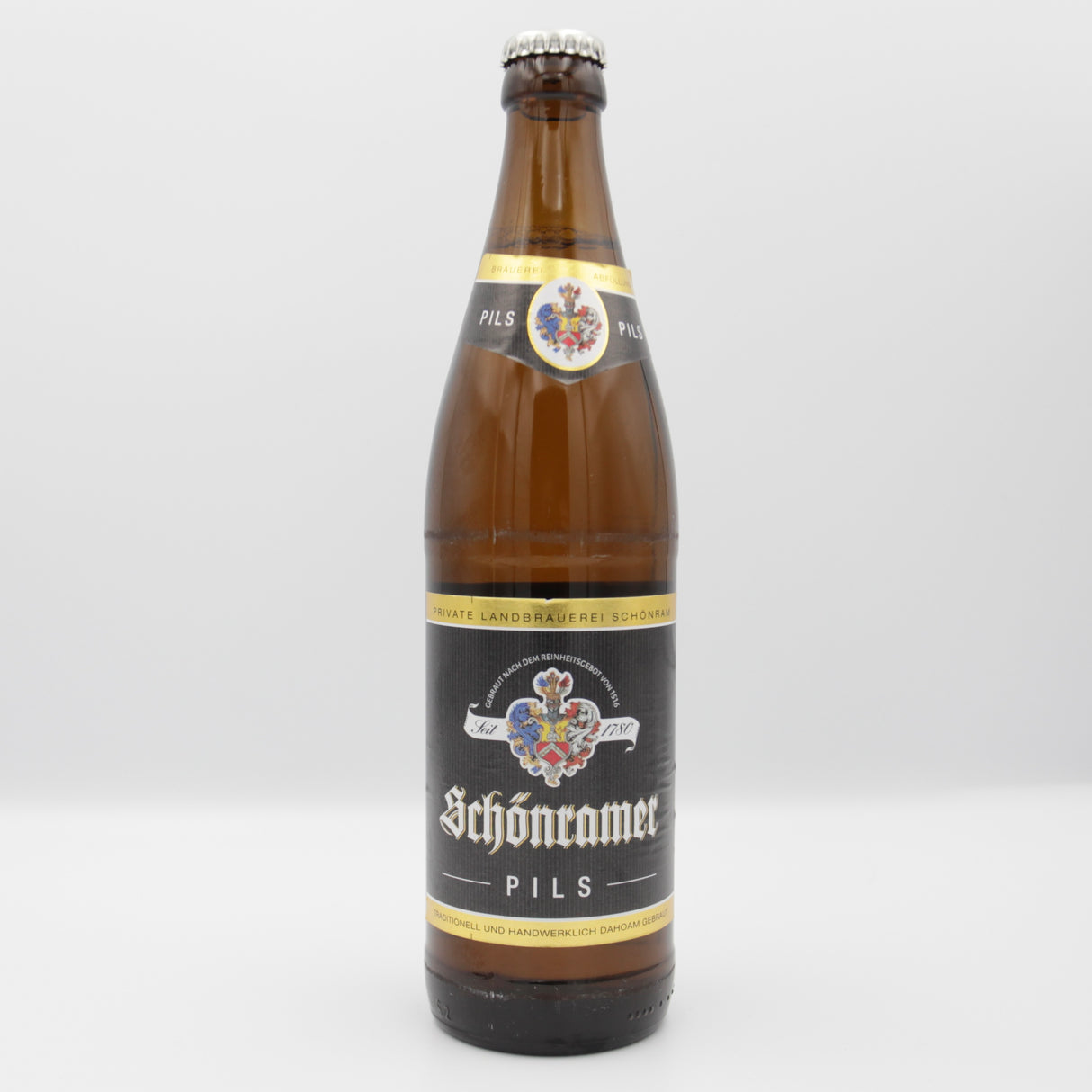 This is a bottle of Schonramer - Pils - 5% (500ml). It is a Lager / Pilsner / Kölsch craft beer available to buy from Ghost Whale, voted London's best craft beer shop.