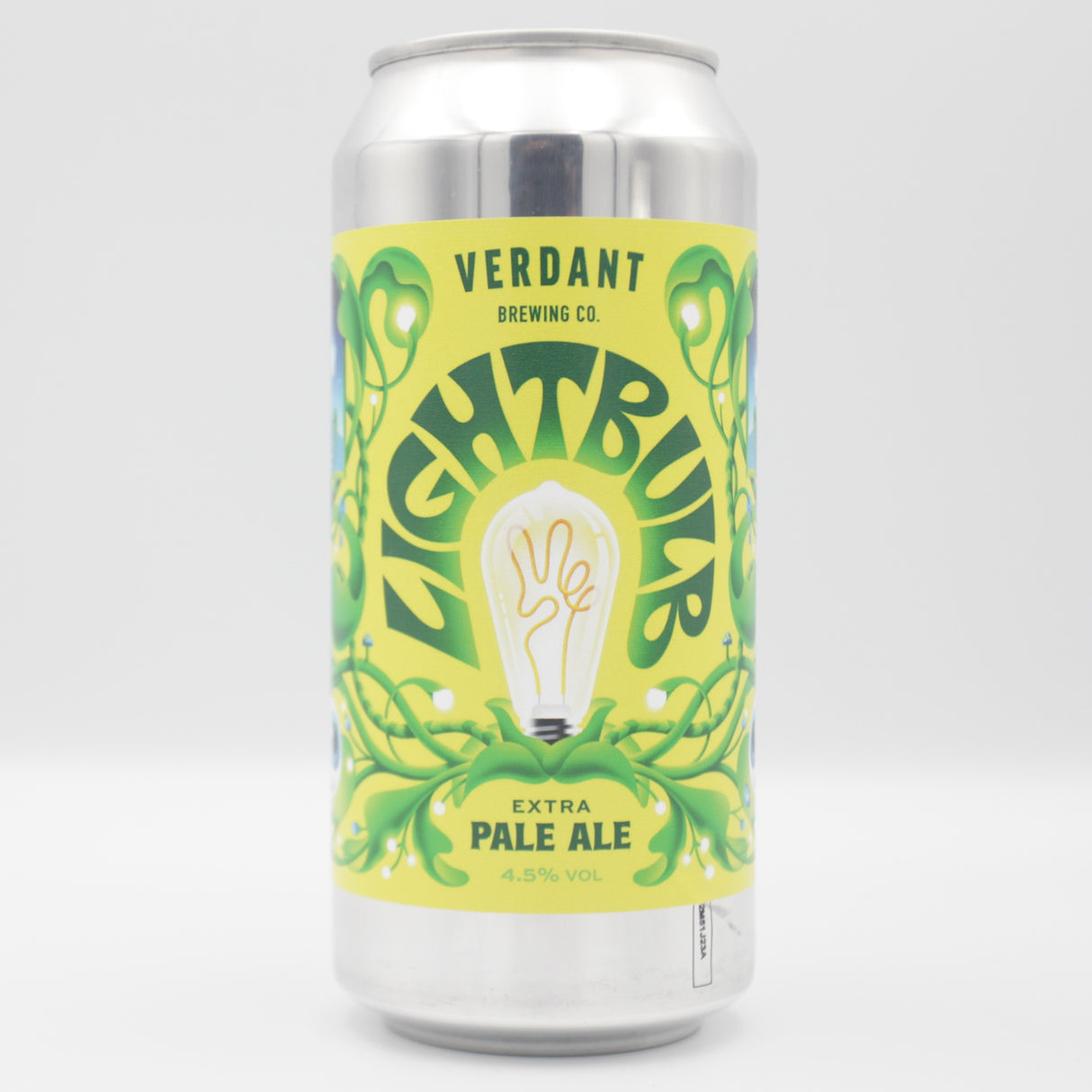 This is a can of Verdant - Lightbulb - 4.5% (440ml). It is a Pale Ale craft beer available to buy from Ghost Whale, voted London's best craft beer shop.