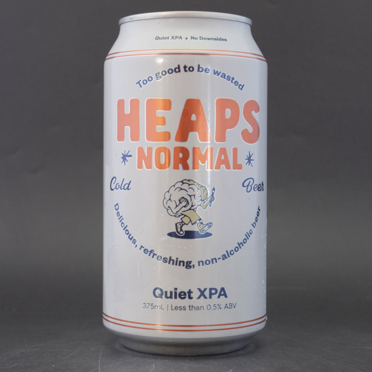 This is a can of Heaps Normal - Quiet XPA - 0.5% (375ml). It is a Pale Ale craft beer available to buy from Ghost Whale, voted London's best craft beer shop.