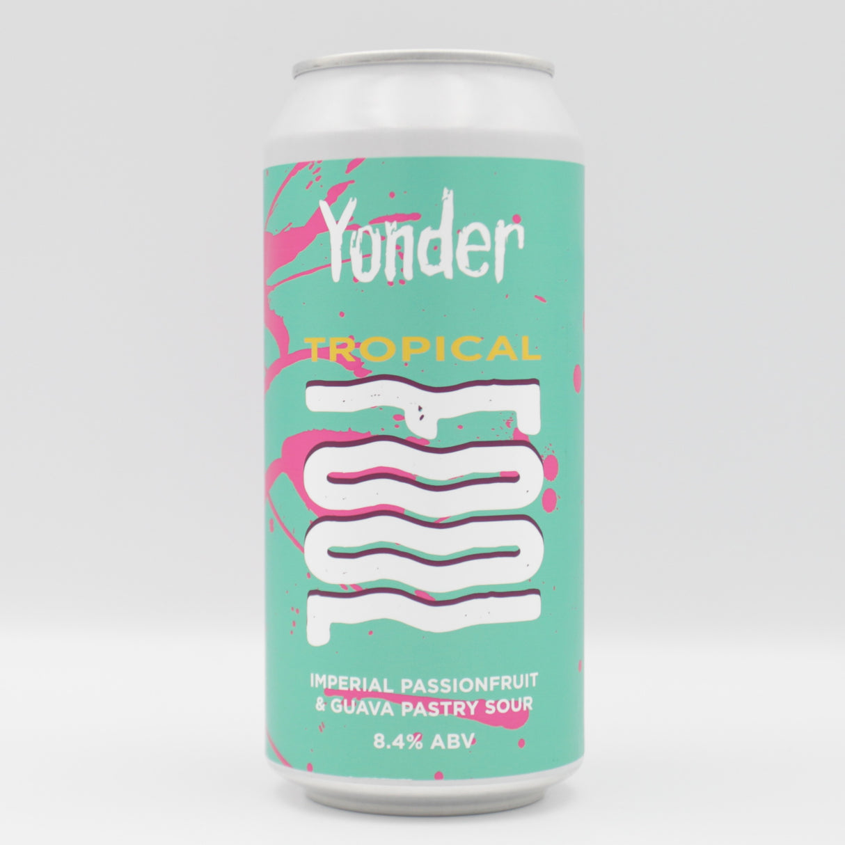 This is a can of Yonder - Tropical Fool - 8.4% (440ml). It is a Sour craft beer available to buy from Ghost Whale, voted London's best craft beer shop.