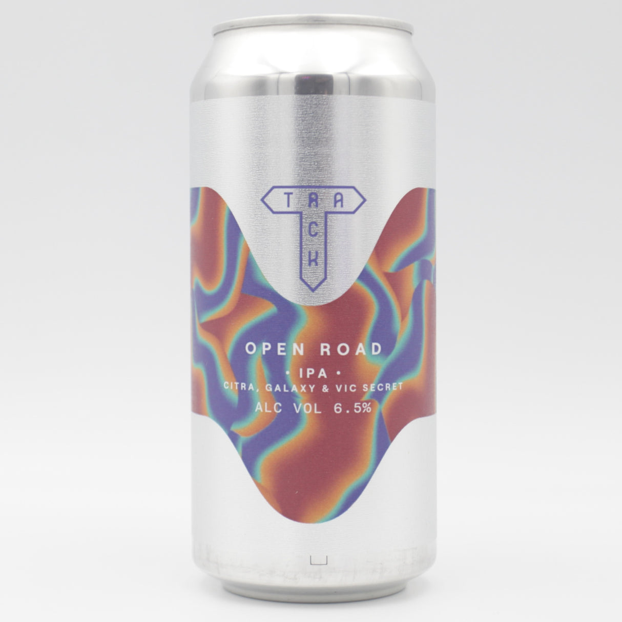 This is a can of Track - Open Road - 6.5% (440ml). It is a IPA craft beer available to buy from Ghost Whale, voted London's best craft beer shop.