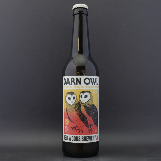 This is a bottle of Bellwoods - Barn Owl No.35 - 5% (500ml). It is a Wild Ale craft beer available to buy from Ghost Whale, voted London's best craft beer shop.