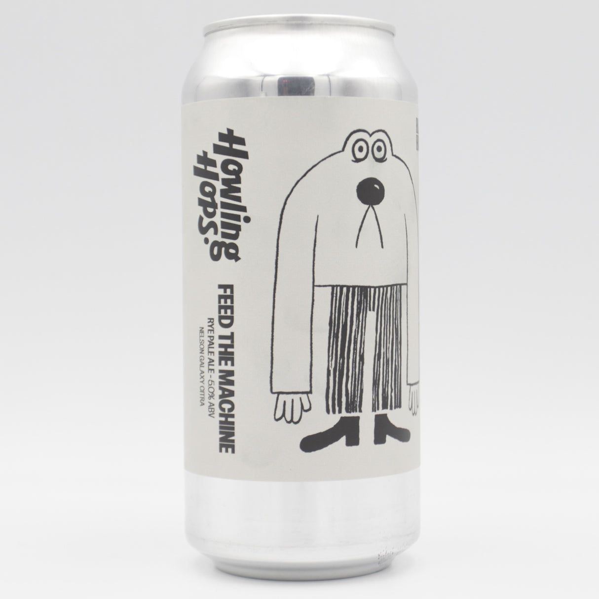 This is a can of Howling Hops - Feed The Machine - 5% (440ml). It is a Pale Ale craft beer available to buy from Ghost Whale, voted London's best craft beer shop.