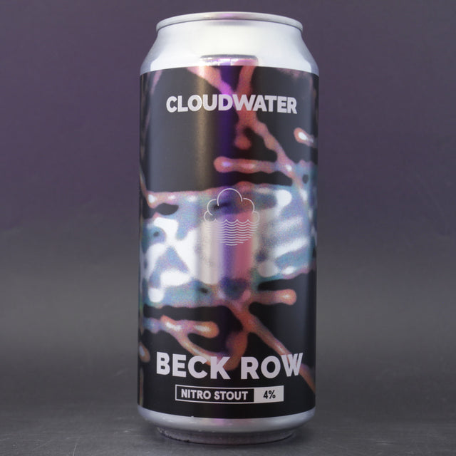 This is a can of Cloudwater - Beck Row - 4% (440ml). It is a Stout / Porter craft beer available to buy from Ghost Whale, voted London's best craft beer shop.