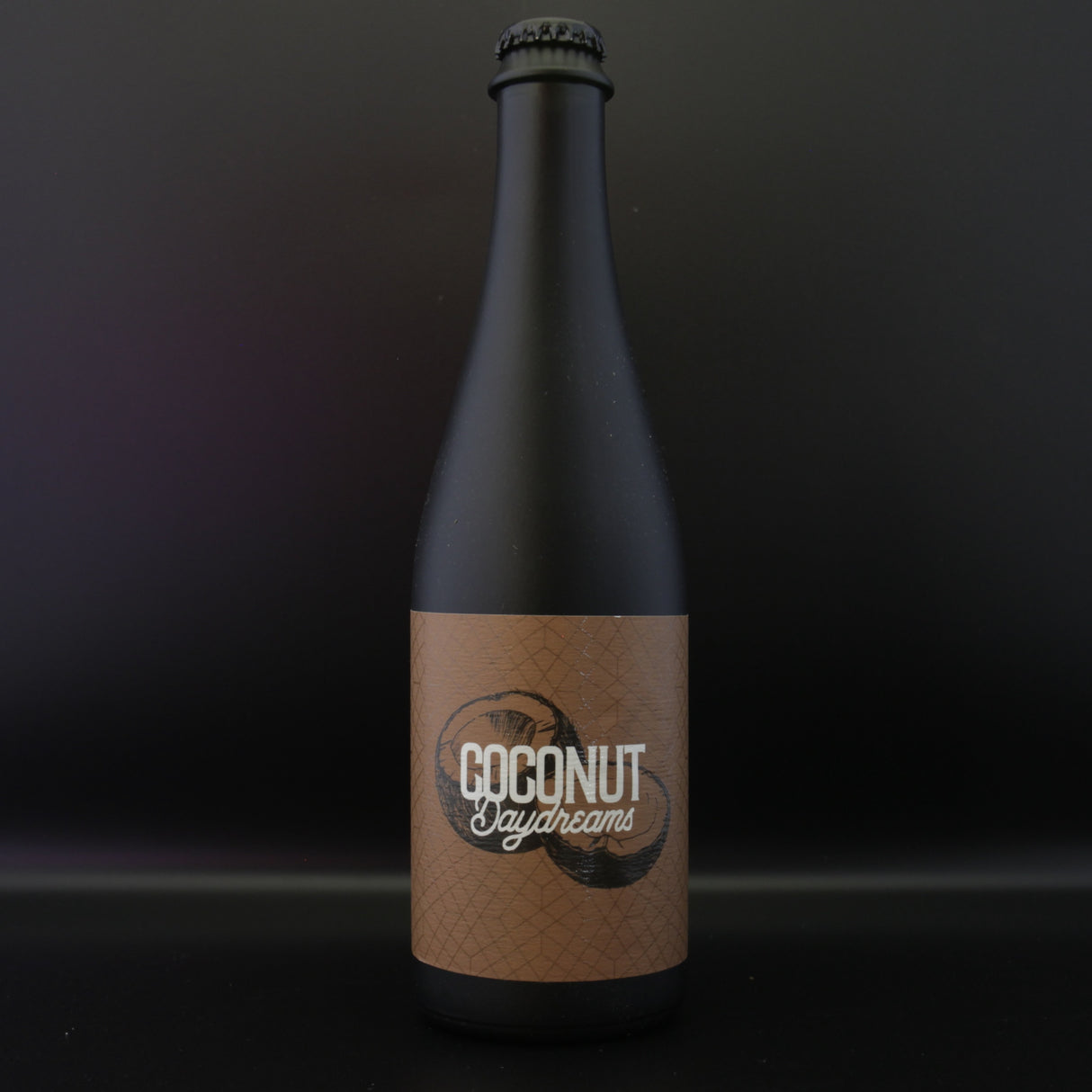 This is a bottle of 3 Sons - Coconut Daydreams - 14.8% (500ml). It is a Imperial Stout / Porter craft beer available to buy from Ghost Whale, voted London's best craft beer shop.