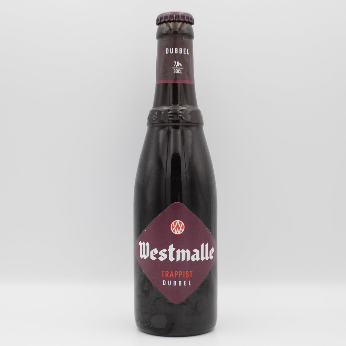 This is a bottle of Westmalle - Dubbel - 7% (330ml). It is a Belgian Style craft beer available to buy from Ghost Whale, voted London's best craft beer shop.