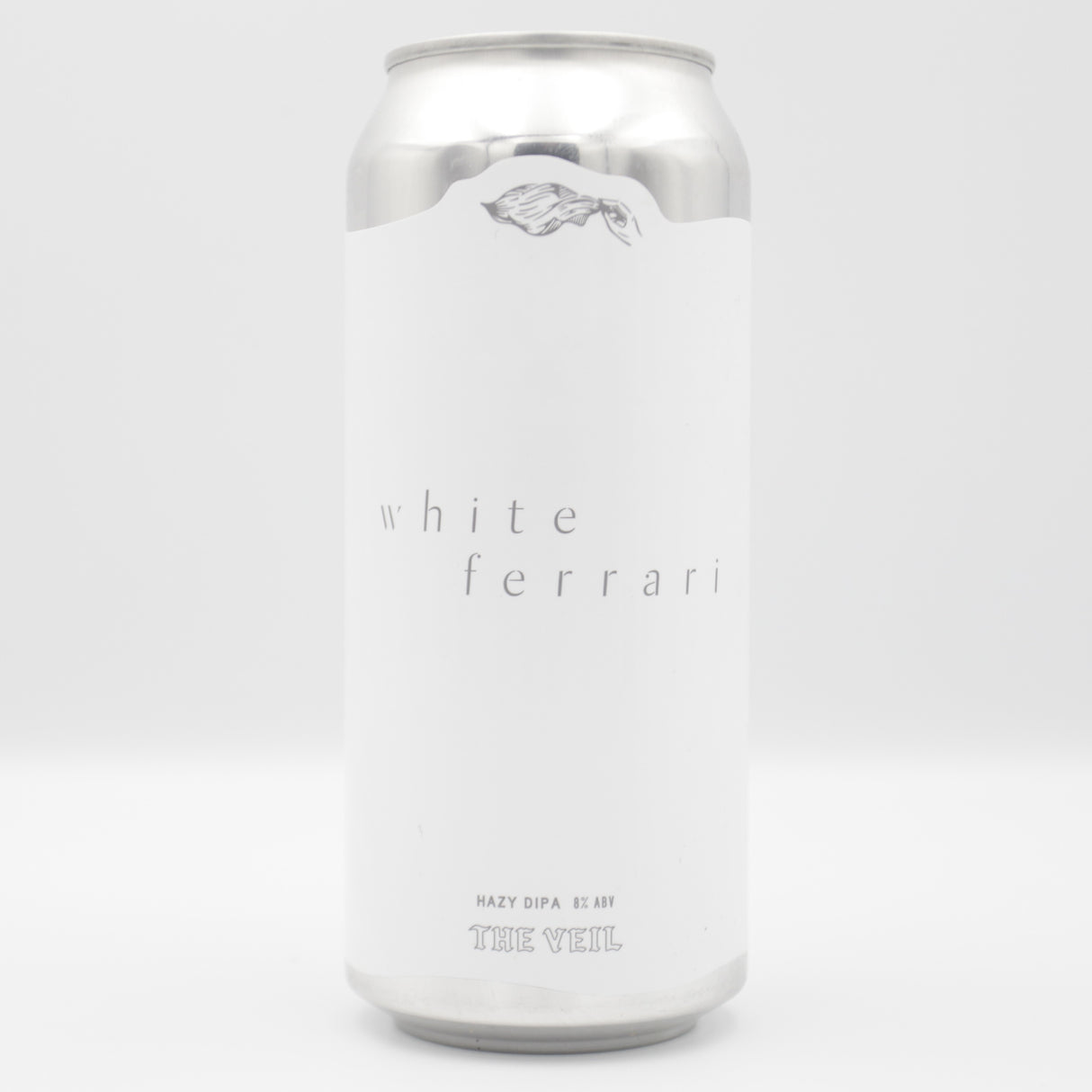 This is a can of The Veil - Whiteferrari - 8% (473ml). It is a Double IPA craft beer available to buy from Ghost Whale, voted London's best craft beer shop.