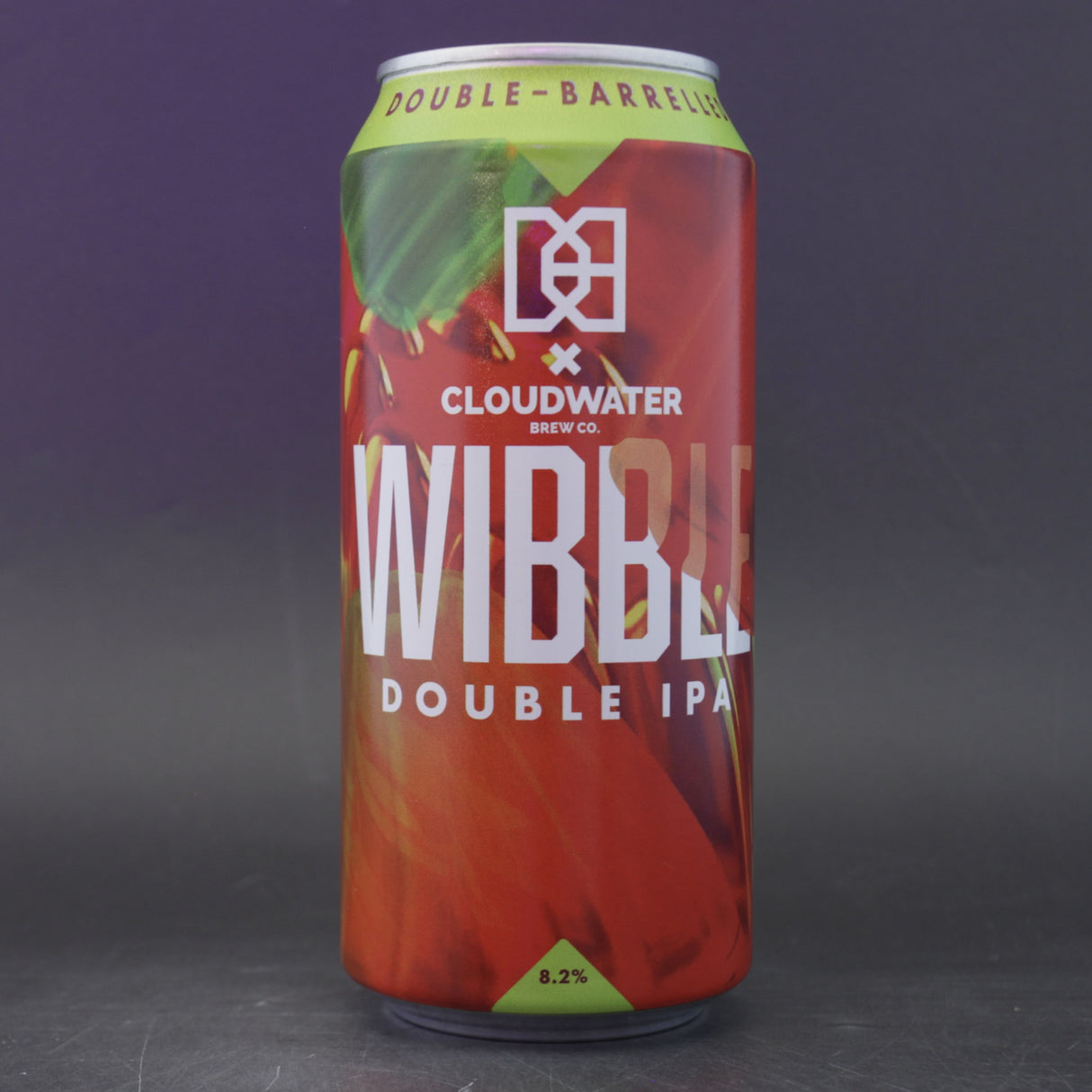 This is a can of Double Barrelled / Cloudwater - Wibble - 8.2% (440ml). It is a Double IPA craft beer available to buy from Ghost Whale, voted London's best craft beer shop.