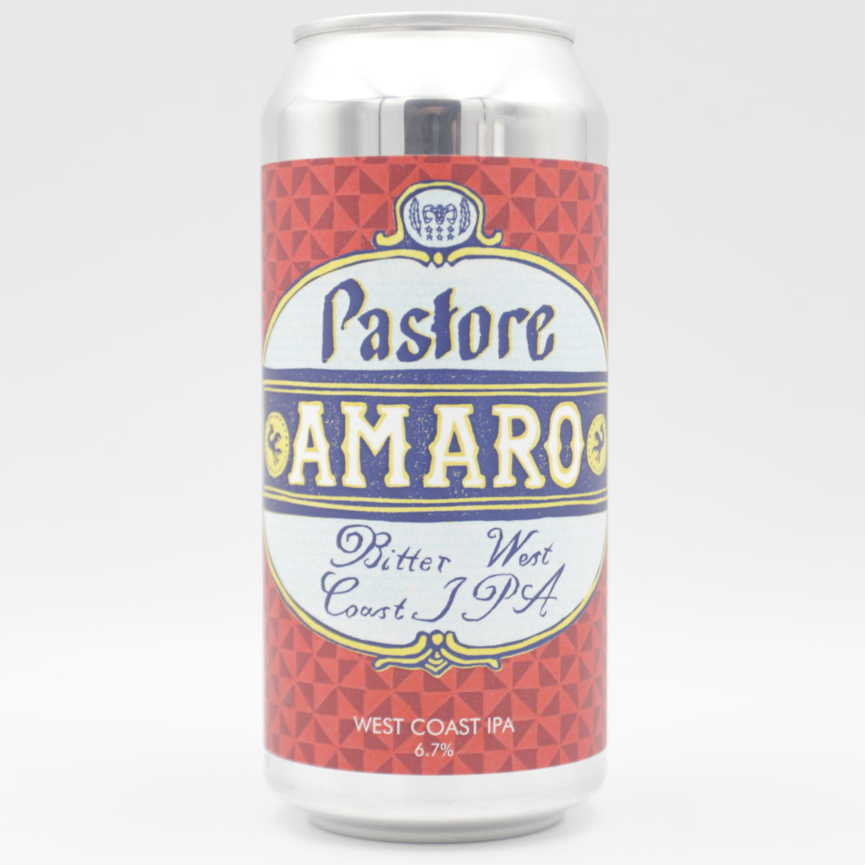 This is a can of Pastore - Amaro - 6.7% (440ml). It is a IPA craft beer available to buy from Ghost Whale, voted London's best craft beer shop.