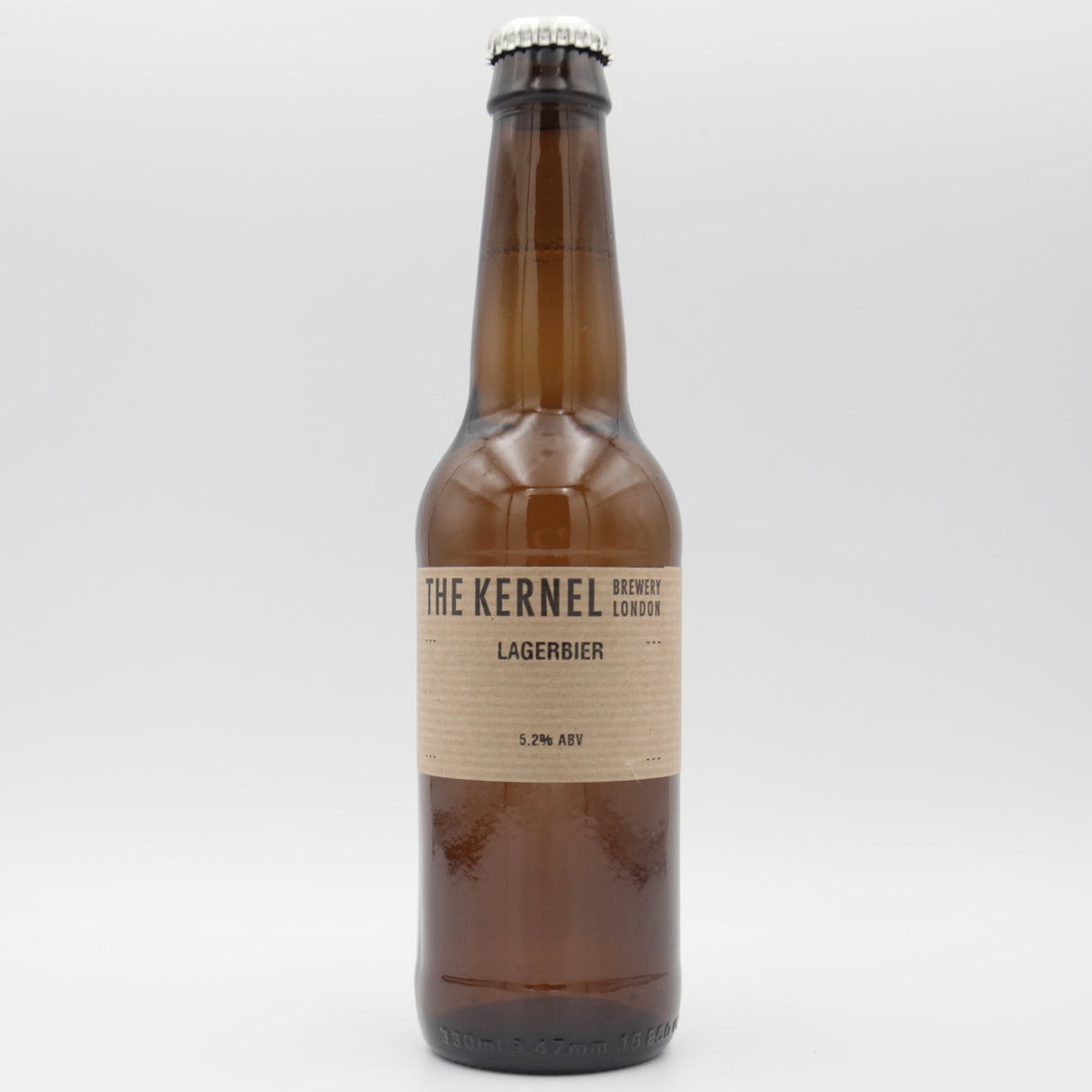 This is a bottle of The Kernel - Lagerbier - 5.2% (330ml). It is a Lager / Pilsner / Kölsch craft beer available to buy from Ghost Whale, voted London's best craft beer shop.