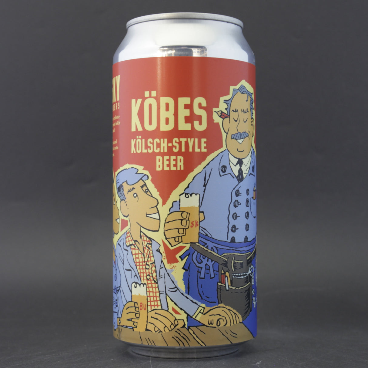 This is a can of Burning Sky - Köbes - 4.8% (440ml). It is a Lager / Pilsner / Kölsch craft beer available to buy from Ghost Whale, voted London's best craft beer shop.