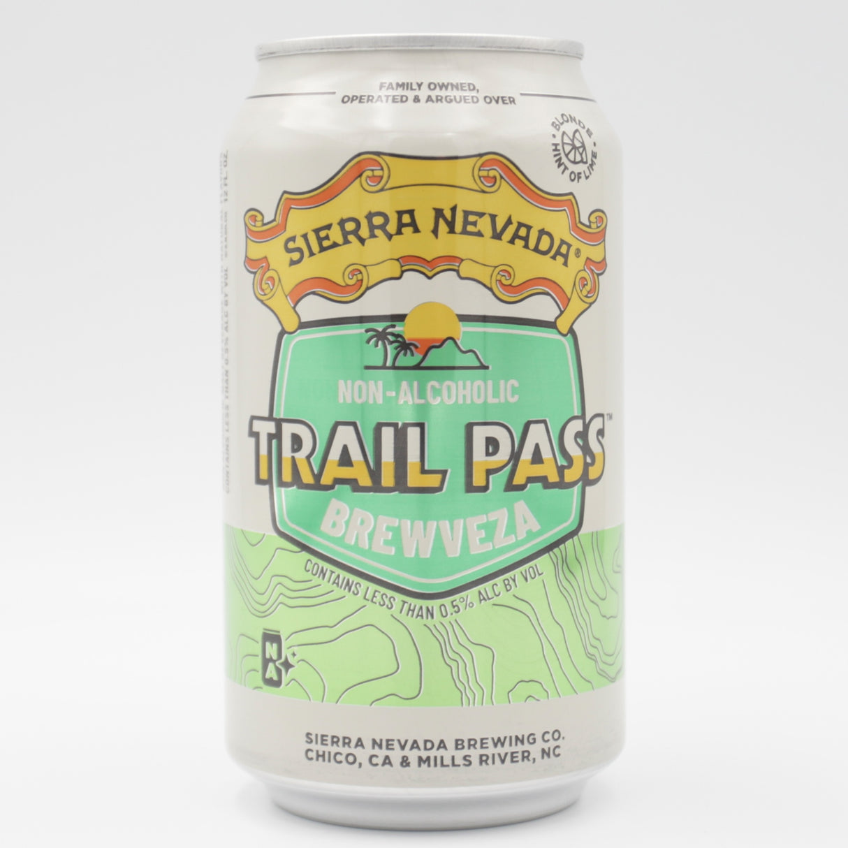 This is a can of Sierra Nevada - Trail Pass: Brewveza - 0.5% (355ml). It is a Lager / Pilsner / Kölsch craft beer available to buy from Ghost Whale, voted London's best craft beer shop.