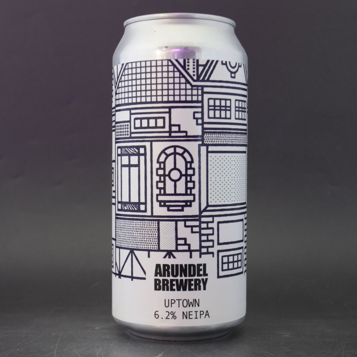 This is a can of Arundel - Uptown - 6.2% (440ml). It is a IPA craft beer available to buy from Ghost Whale, voted London's best craft beer shop.