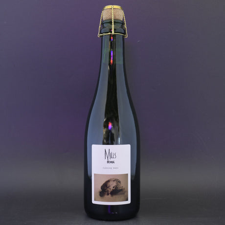This is a bottle of Mills Brewing - Running Beer - 5.8% (330ml). It is a Wild Ale craft beer available to buy from Ghost Whale, voted London's best craft beer shop.