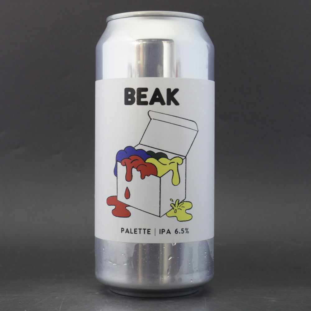 This is a can of Beak Brewery - Palette - 6.5% (440ml). It is a IPA craft beer available to buy from Ghost Whale, voted London's best craft beer shop.
