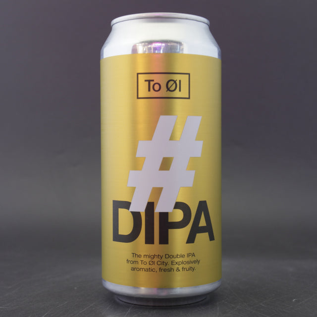 This is a can of To Øl - #DIPA - 8.7% (440ml). It is a Double IPA craft beer available to buy from Ghost Whale, voted London's best craft beer shop.