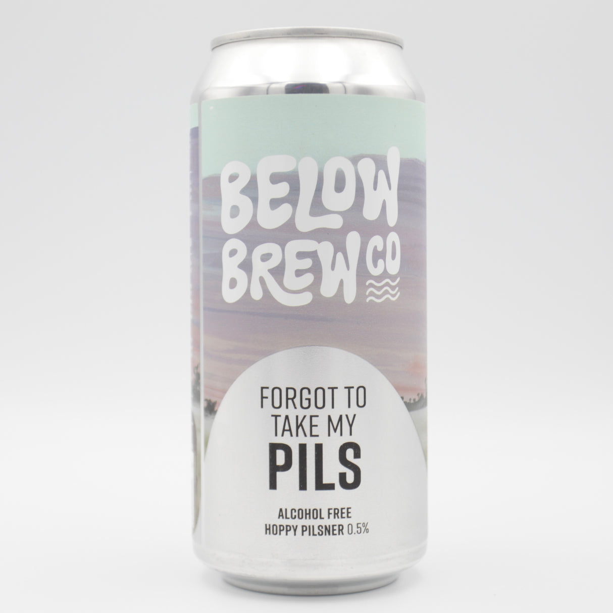 This is a can of Below Brew Co - Forgot To Take My Pils - 0.5% (440ml). It is a Lager / Pilsner / Kölsch craft beer available to buy from Ghost Whale, voted London's best craft beer shop.