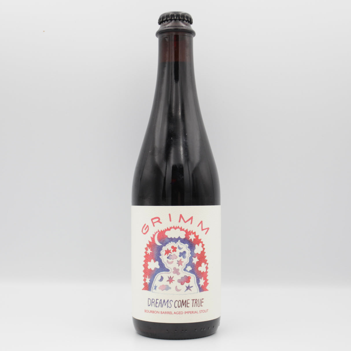 This is a bottle of Grimm Artisanal Ales - Dreams Come True - 12.5% (500ml). It is a Imperial Stout / Porter craft beer available to buy from Ghost Whale, voted London's best craft beer shop.