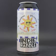 This is a can of Indie Rabble - Sunshine Spectacles - 3.8% (440ml). It is a Pale Ale craft beer available to buy from Ghost Whale, voted London's best craft beer shop.