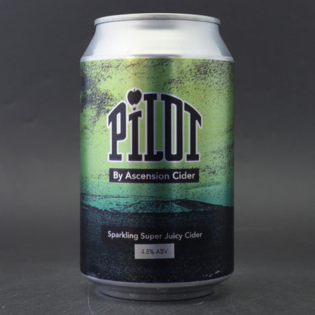 This is a can of Ascension - Pilot - 4.8% (330ml). It is a  craft cider available to buy from Ghost Whale, voted London's best craft beer shop.