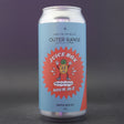 This is a can of Outer Range - Juice Box - Tropical Punch - 4% (440ml). It is a Sour craft beer available to buy from Ghost Whale, voted London's best craft beer shop.