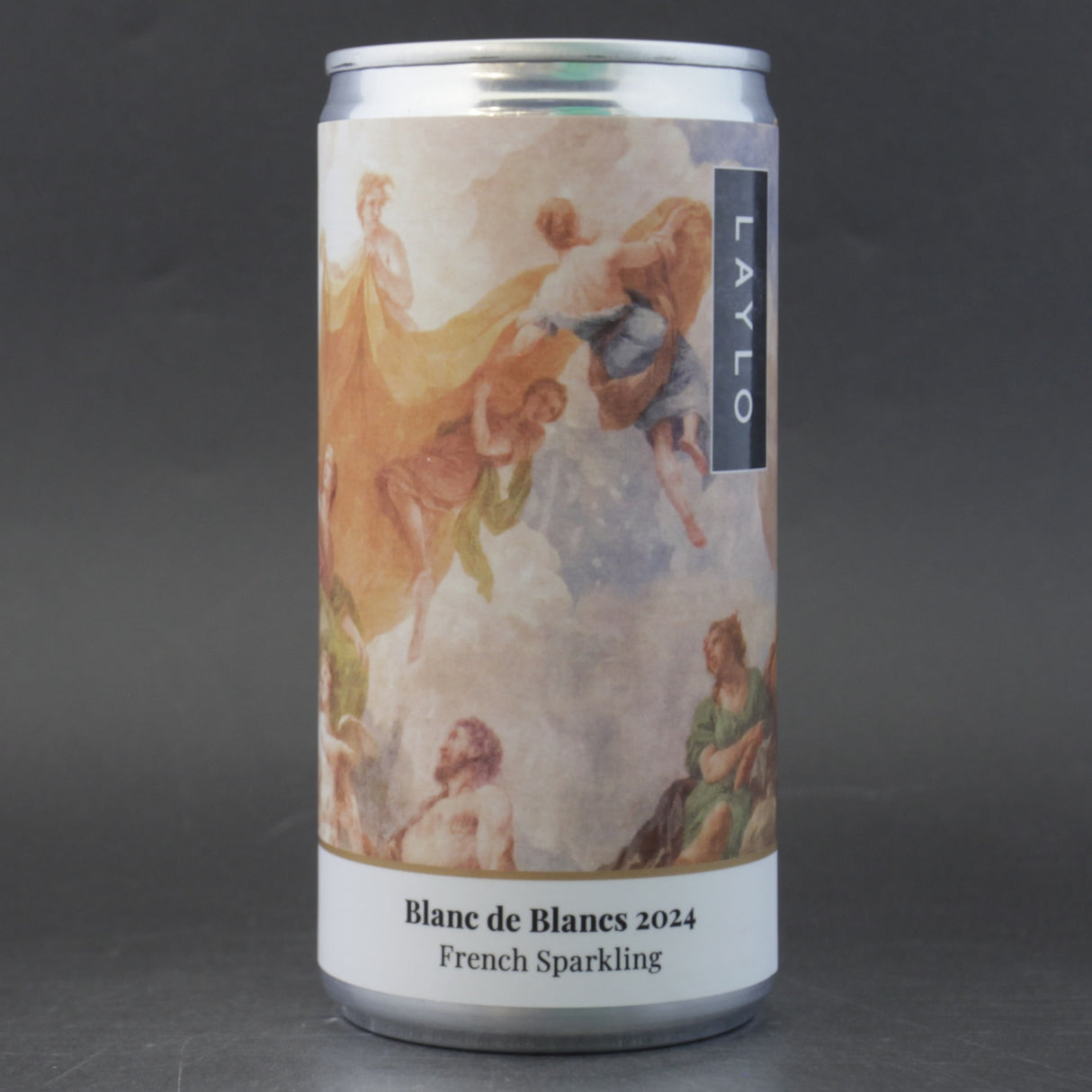 This is a can of Laylo - Blanc de Blancs - 11% (187ml). It is a White Wine craft wine available to buy from Ghost Whale, voted London's best craft beer shop.