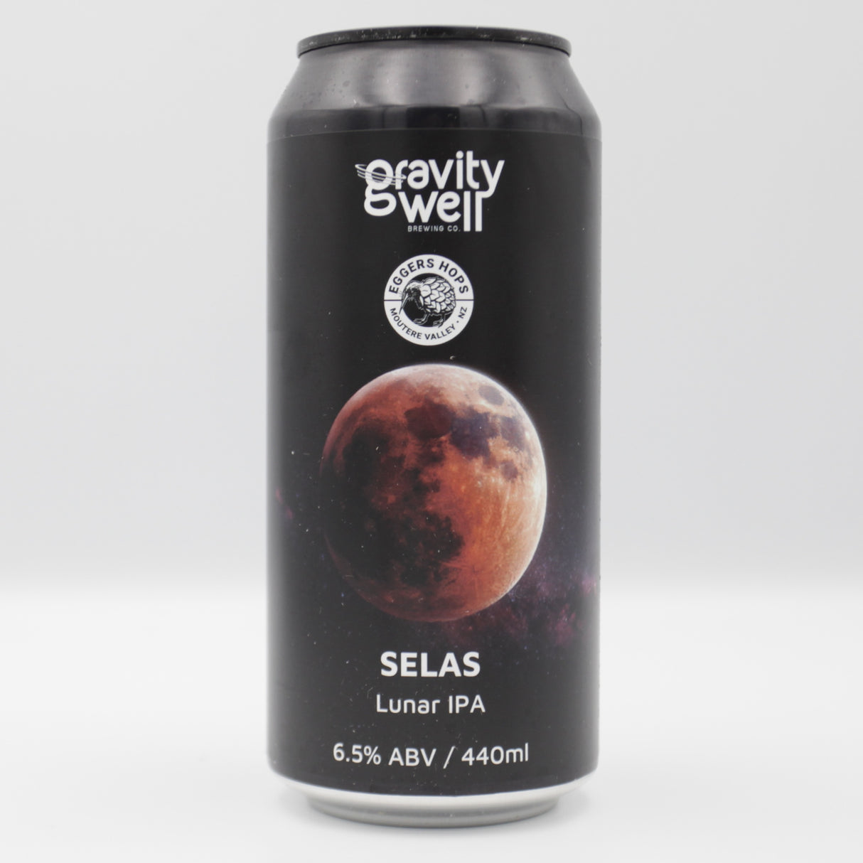 This is a can of Gravity Well / New Bristol Brewery - Selas - 6.5% (440ml). It is a IPA craft beer available to buy from Ghost Whale, voted London's best craft beer shop.